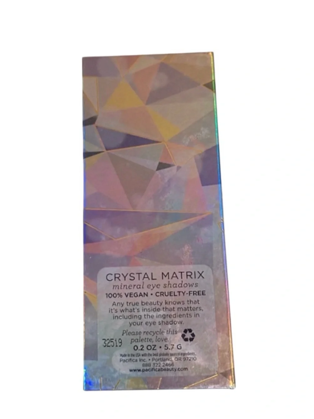 Pacifica rare Discontinued Crystal Matrix Mineral Vegan Eye Shadow Palette